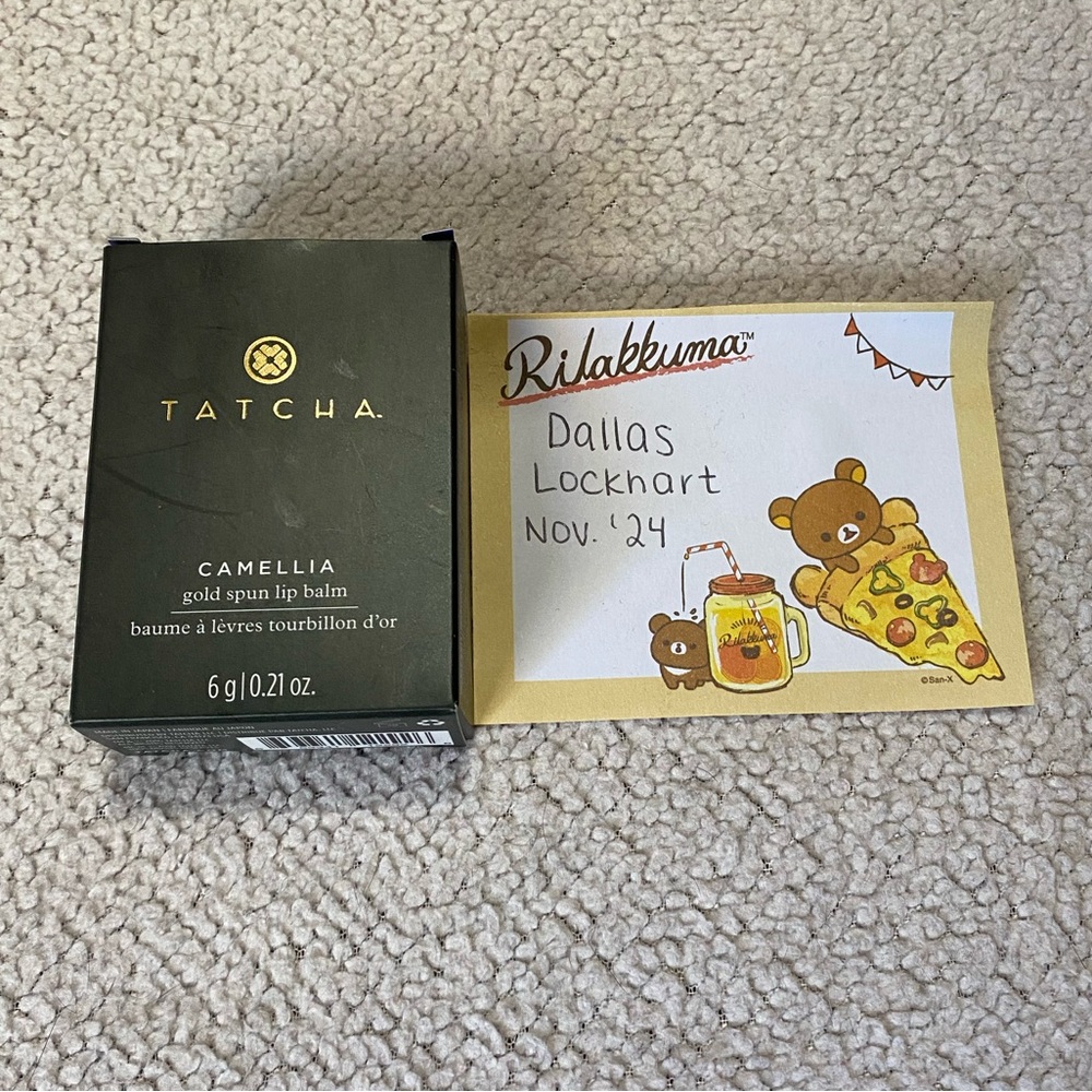 Tatcha Camellia Gold Spun Lip Balm